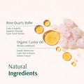 Organic Golden Castor Oil with Rose Quartz Roller 1.7 fl oz