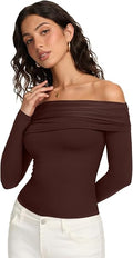 Mara Off-Shoulder Long Sleeve Top