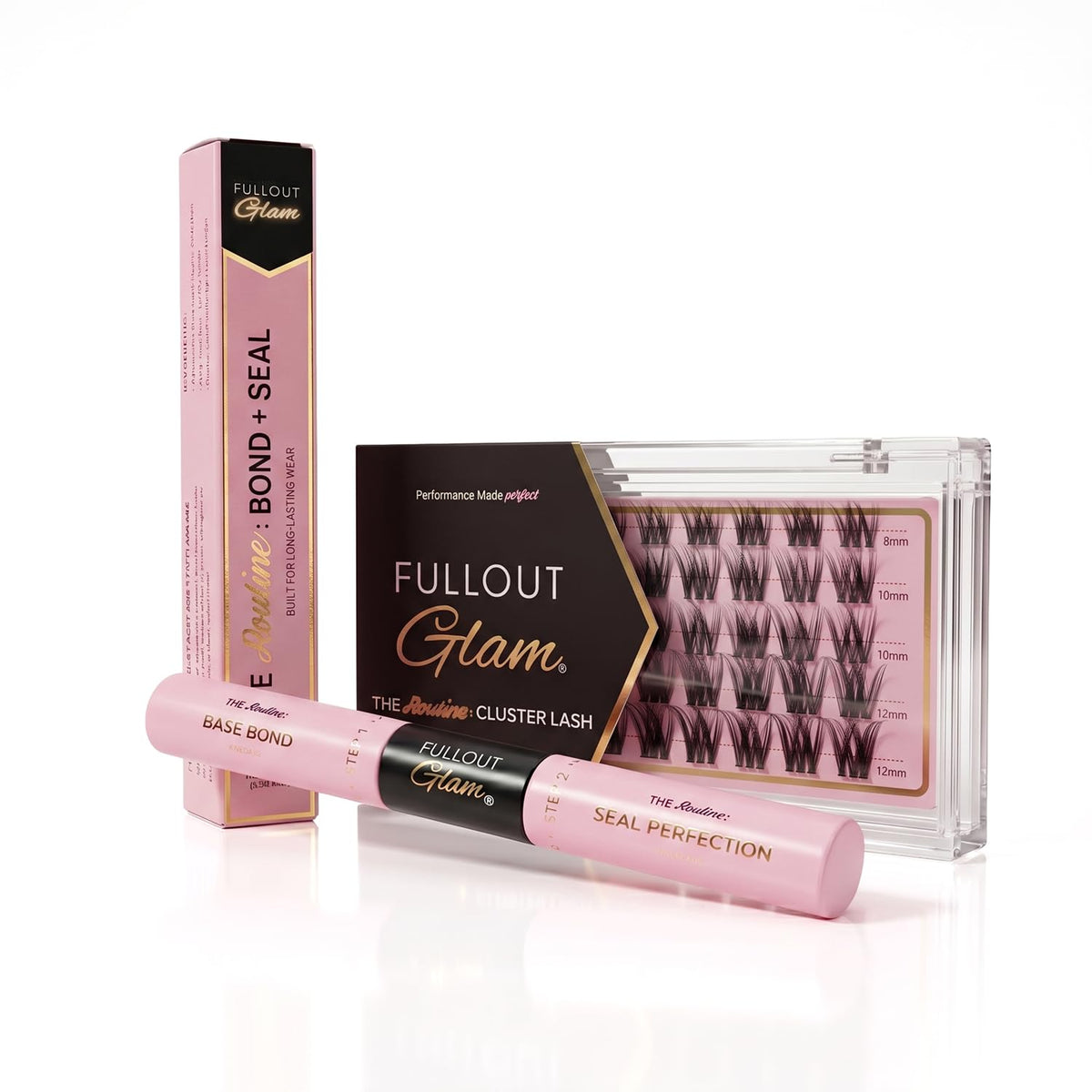 Fullout Glam Essential DIY Lash Cluster Kit J Curl 8–14MM