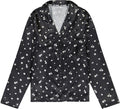 Steve Madden Satin Long Sleeve Button Down & Pants Sleep Set
