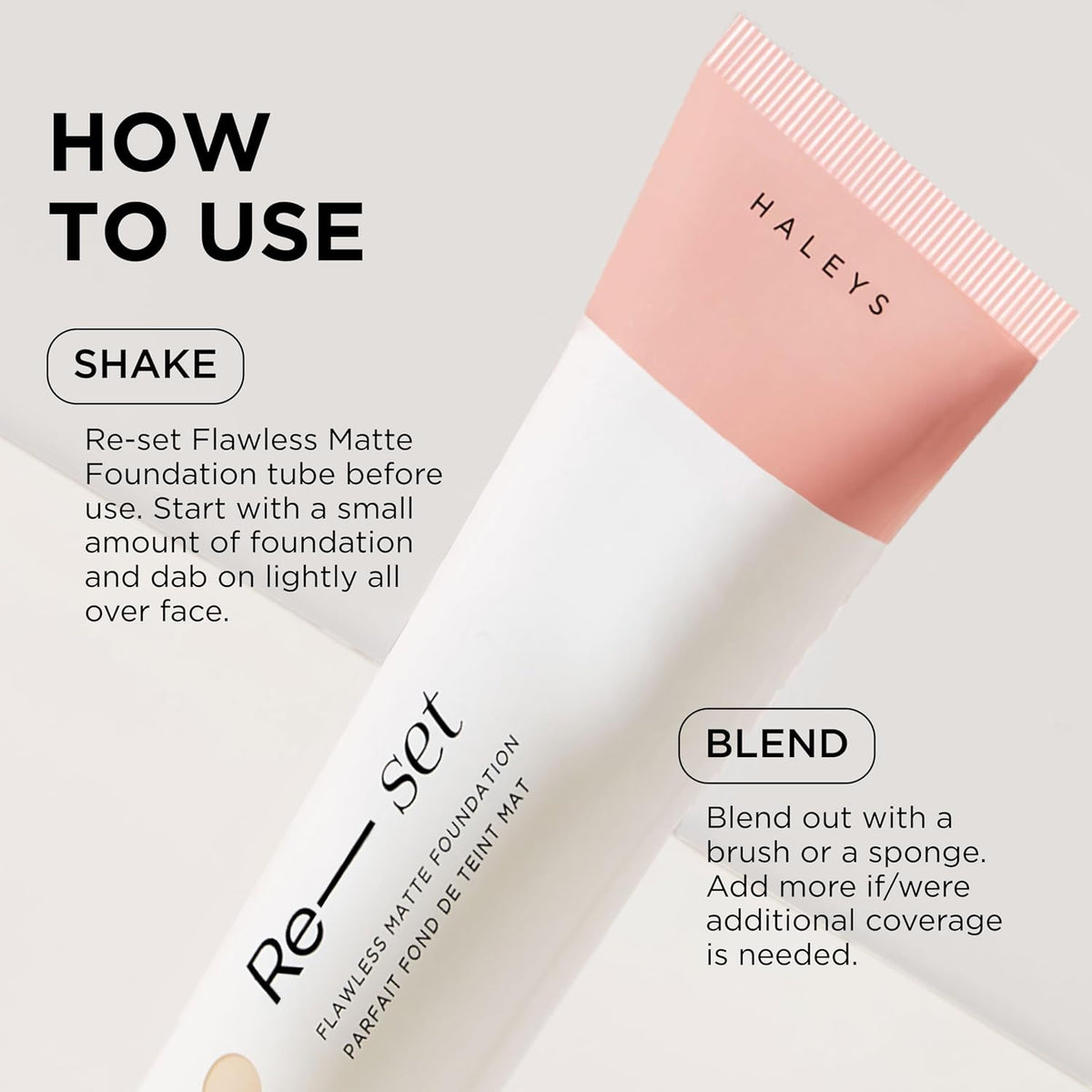 HALEYS Re-set Full Coverage Matte Foundation Shade 2.5 – product image 2