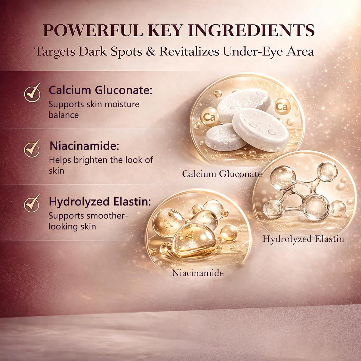 LRUSEIFE Calcium Dark Spot Eye Cream key ingredients