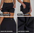 Spyder High-Waisted Tennis Skort with Pockets - Gloss & Grit