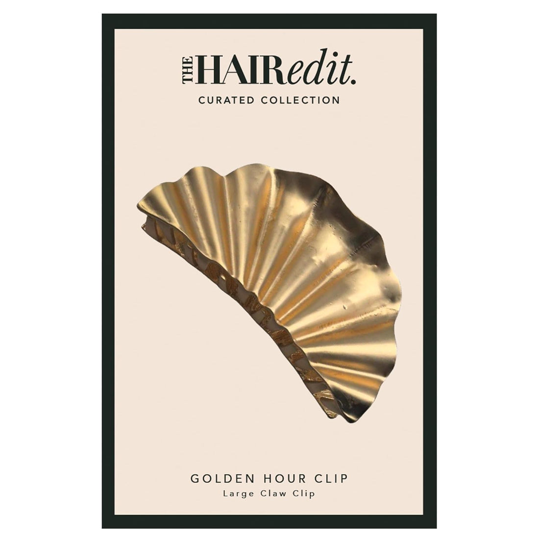 The Hair Edit Gold Claw Clip and Chignon Pin Set