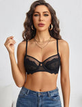 Sheer Lace Balconette Bra – product image 1