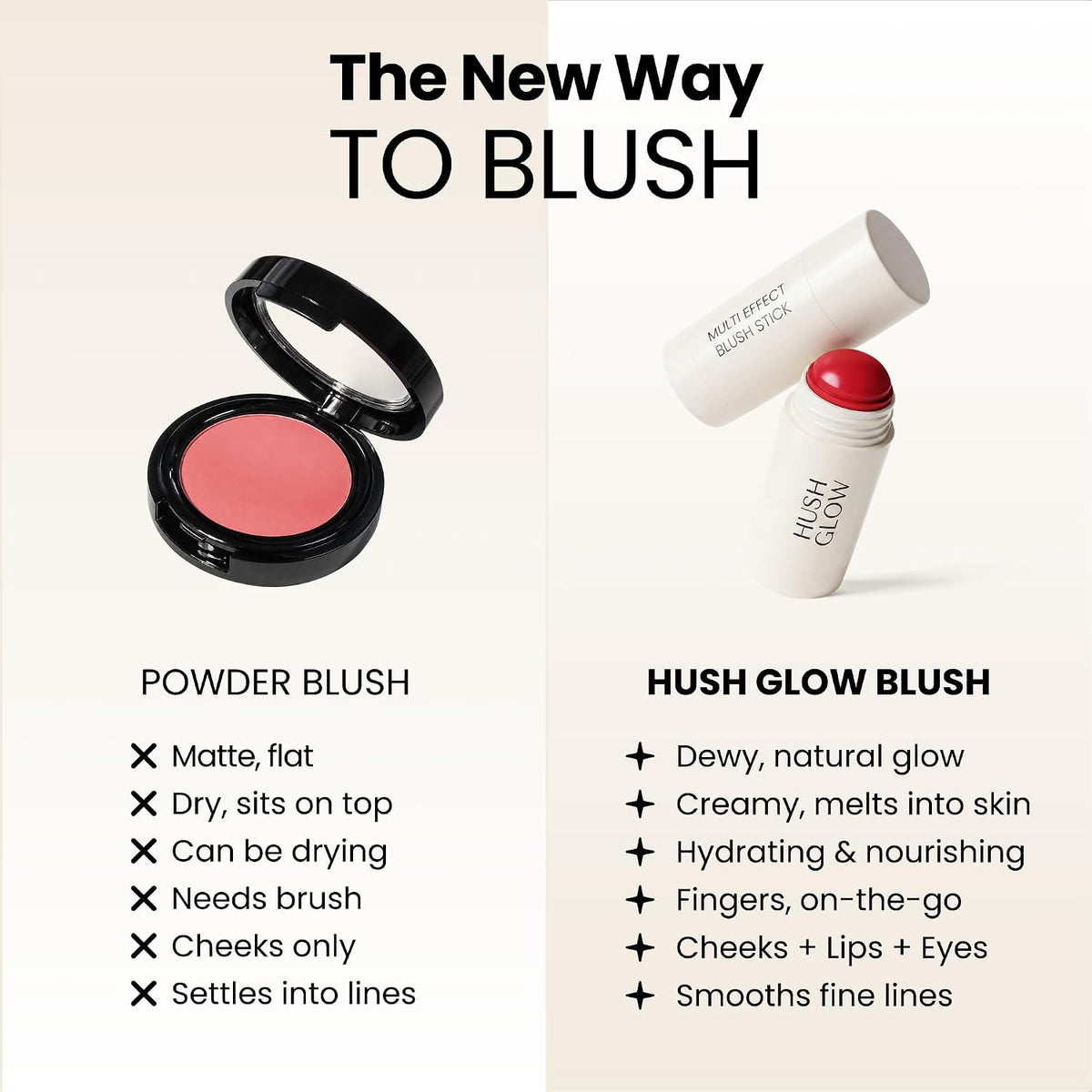 Hush Glow Hydrating Multi-Effect Blush Stick