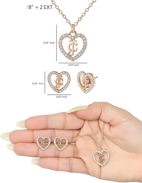 Juicy Couture Interlocked JC Heart Jewelry Set