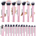 21 Piece Pink Makeup Brush Set