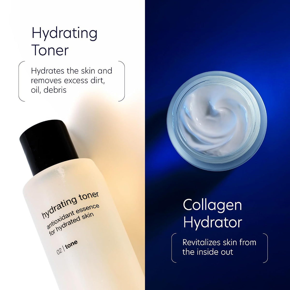 PCA SKIN hydrating toner and collagen hydrator benefits