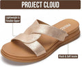 Project Cloud Nina Rose Gold Sandals