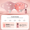 LED Light Therapy Face Mask - Red, Blue & Infrared | Anti-Aging & Acne Treatment - Gloss & Grit