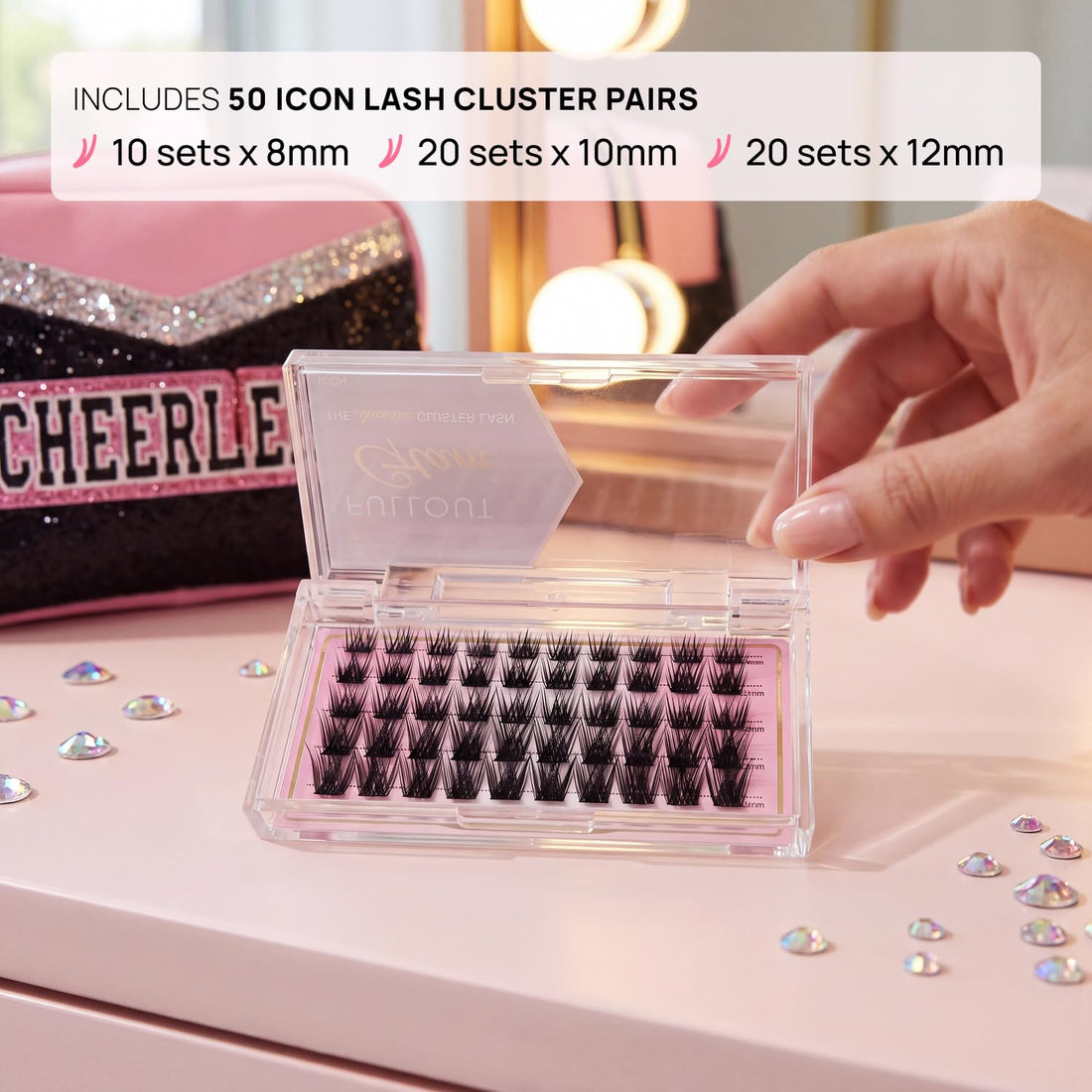 Fullout Glam Icon DIY Lash Cluster Kit M Curl 8–14MM