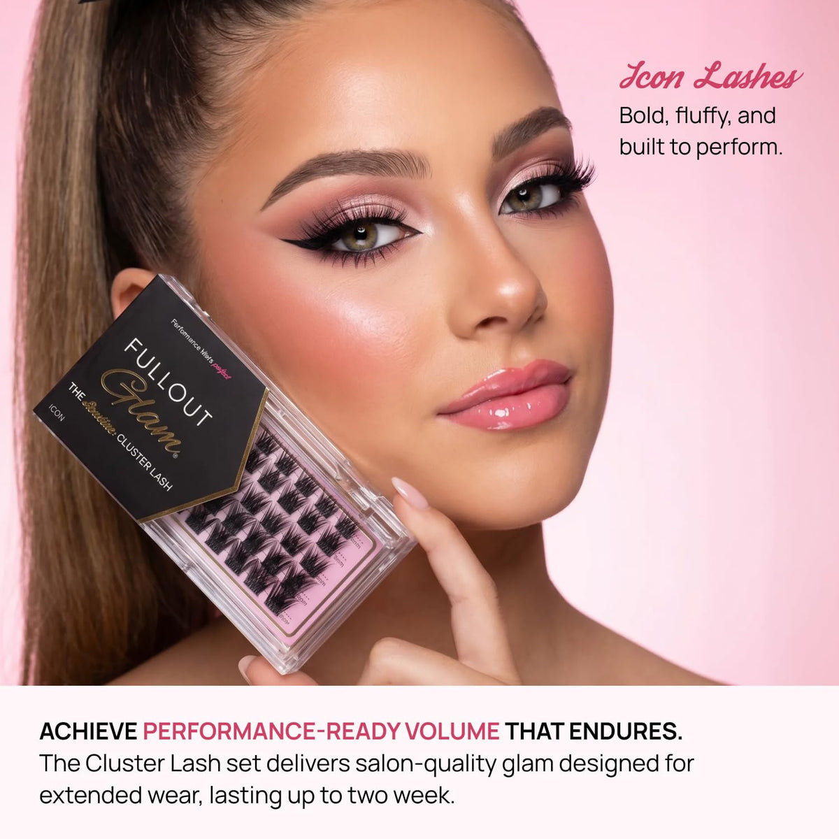 Fullout Glam Icon DIY Lash Cluster Kit M Curl 8–14MM