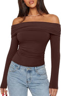 Mara Off-Shoulder Long Sleeve Top