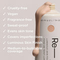 HALEYS Re-form Luminous Skin Foundation & Blender Set – H. 4.25
