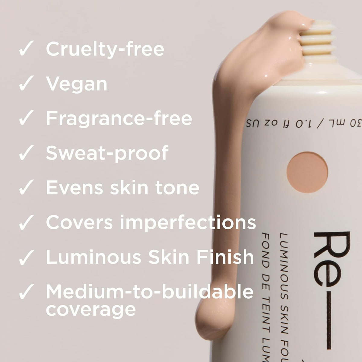 HALEYS Re-form Luminous Skin Foundation & Blender Set – H. 4.25