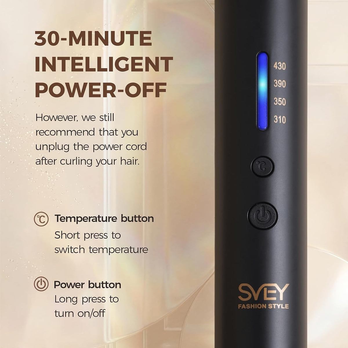 SVEY Ceramic Curling Iron