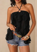 Romy Ruffle Halter Top