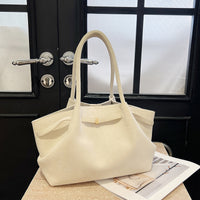 Women’s Large Capacity Suede Tote Bag – Commuter Shoulder Handbag