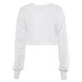 Cropped Long Sleeve Pullover Sweater Top - Gloss & Grit