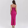 Lace Trim Bodycon Maxi Dress