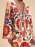 Marisol Floral Tie-Front Top & Shorts Set