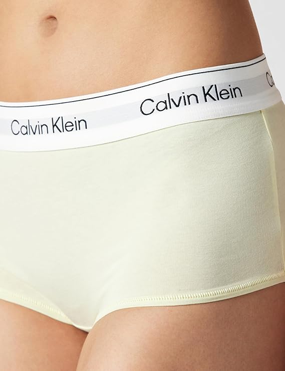 Calvin Klein Icon Cotton Modal Boyshort Panty Pear Sorbet Medium