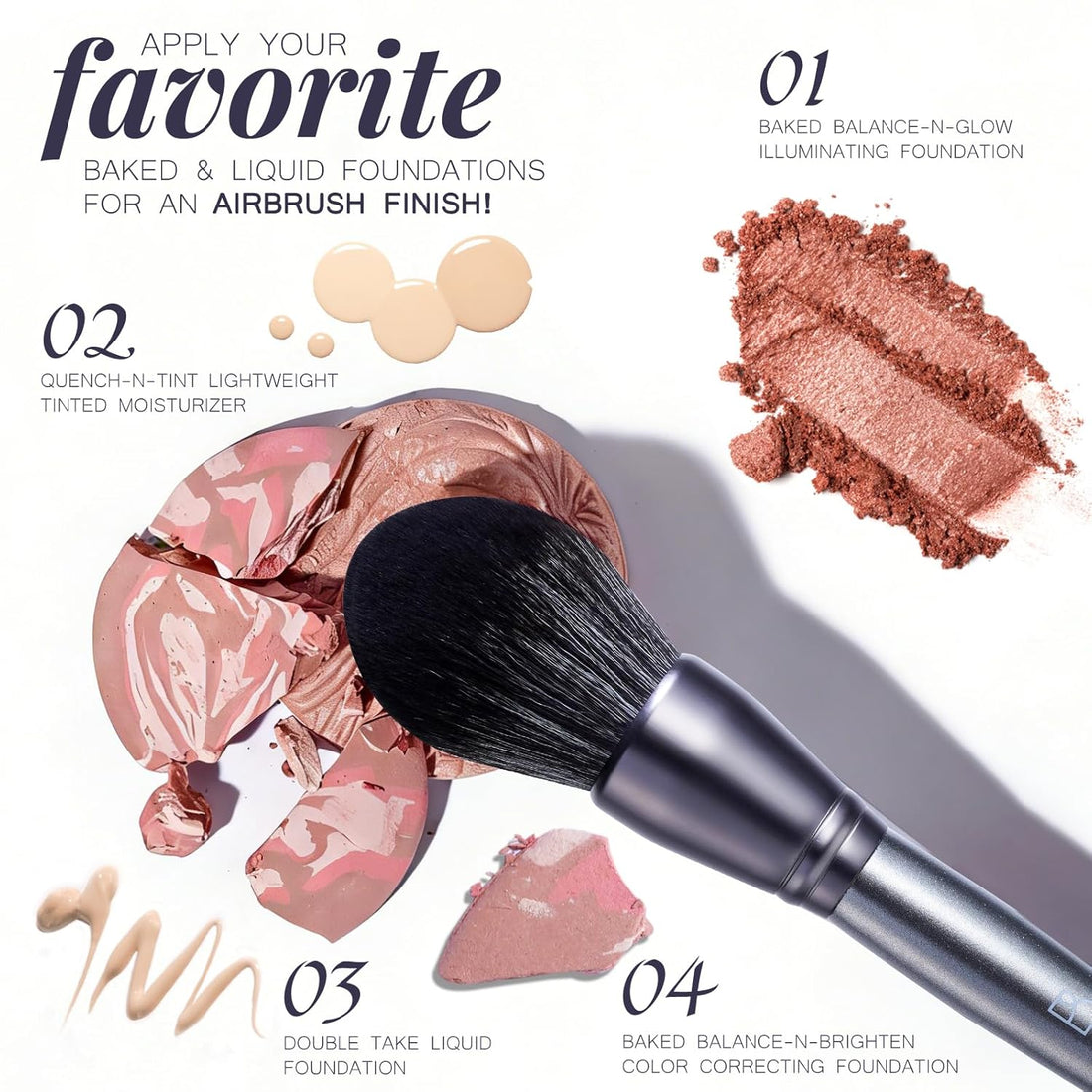 20-Piece Makeup Brush Set with Travel Case