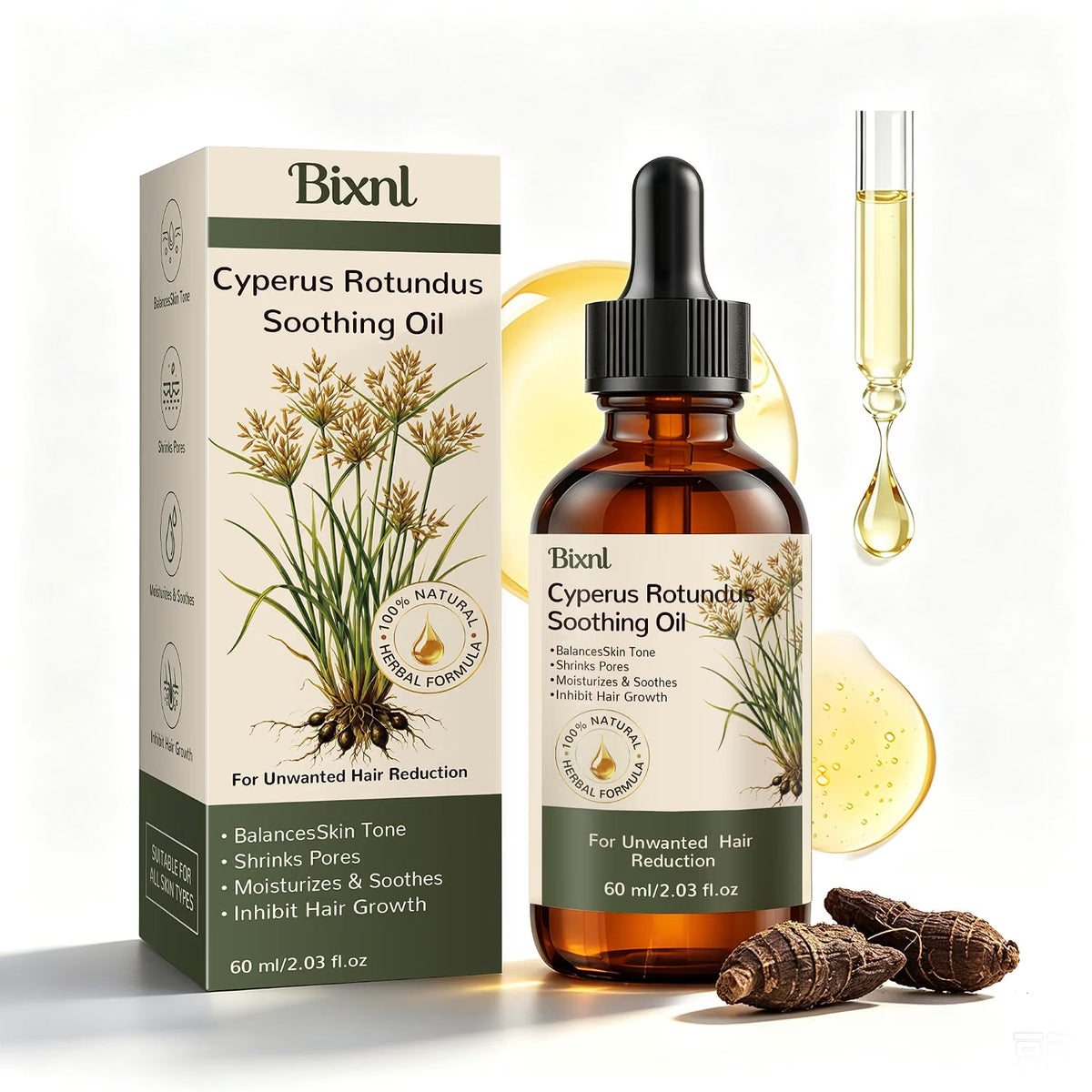 Cyperus Rotundus Soothing Oil 2 fl oz / 60ml