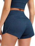 High Waisted Jean Gym Shorts
