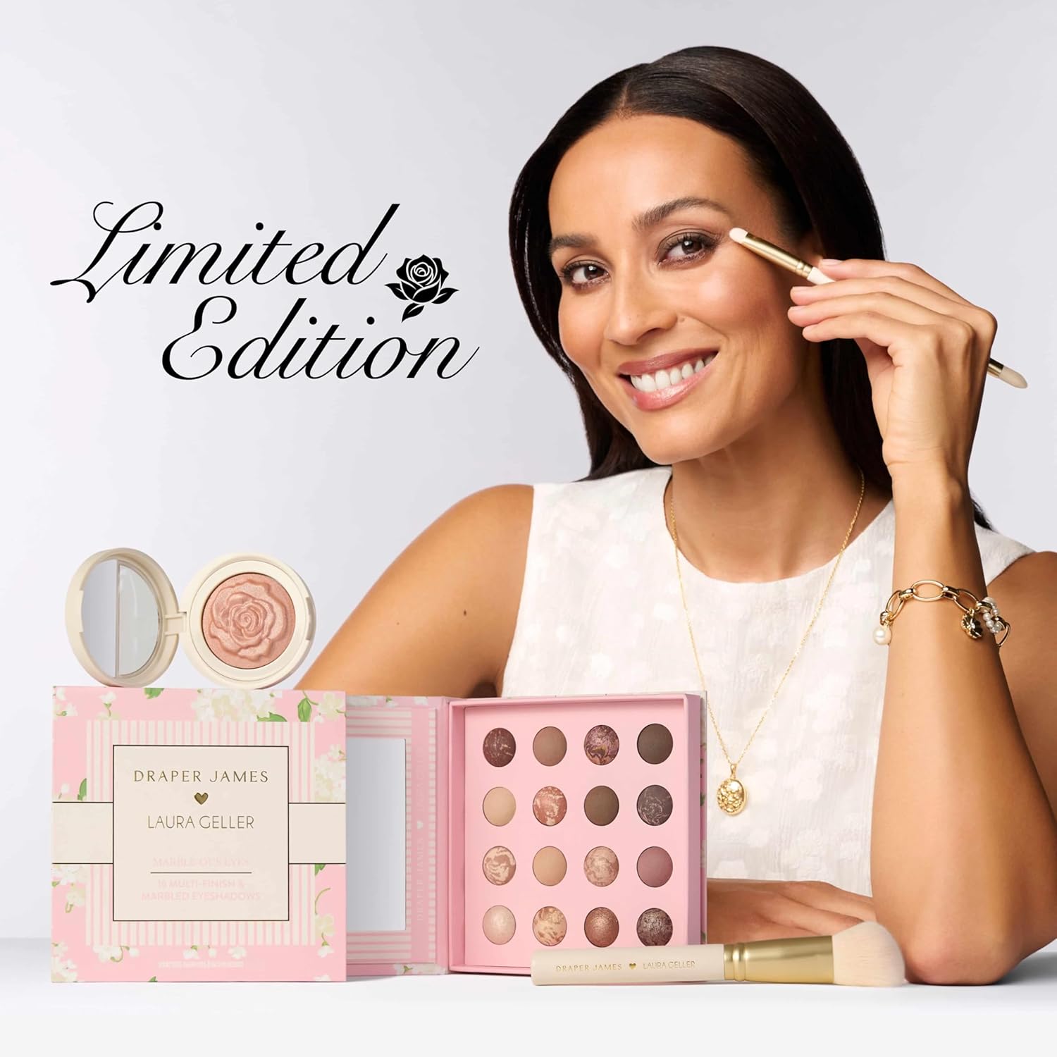 Laura Geller New York Dual-Ended Eyeshadow Brush Limited Edition Draper James Design