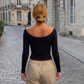 Lexi Off Shoulder Slim Fit Wrap Top