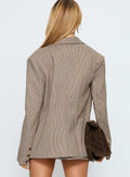 Princess Polly Deane Brown Check Blazer