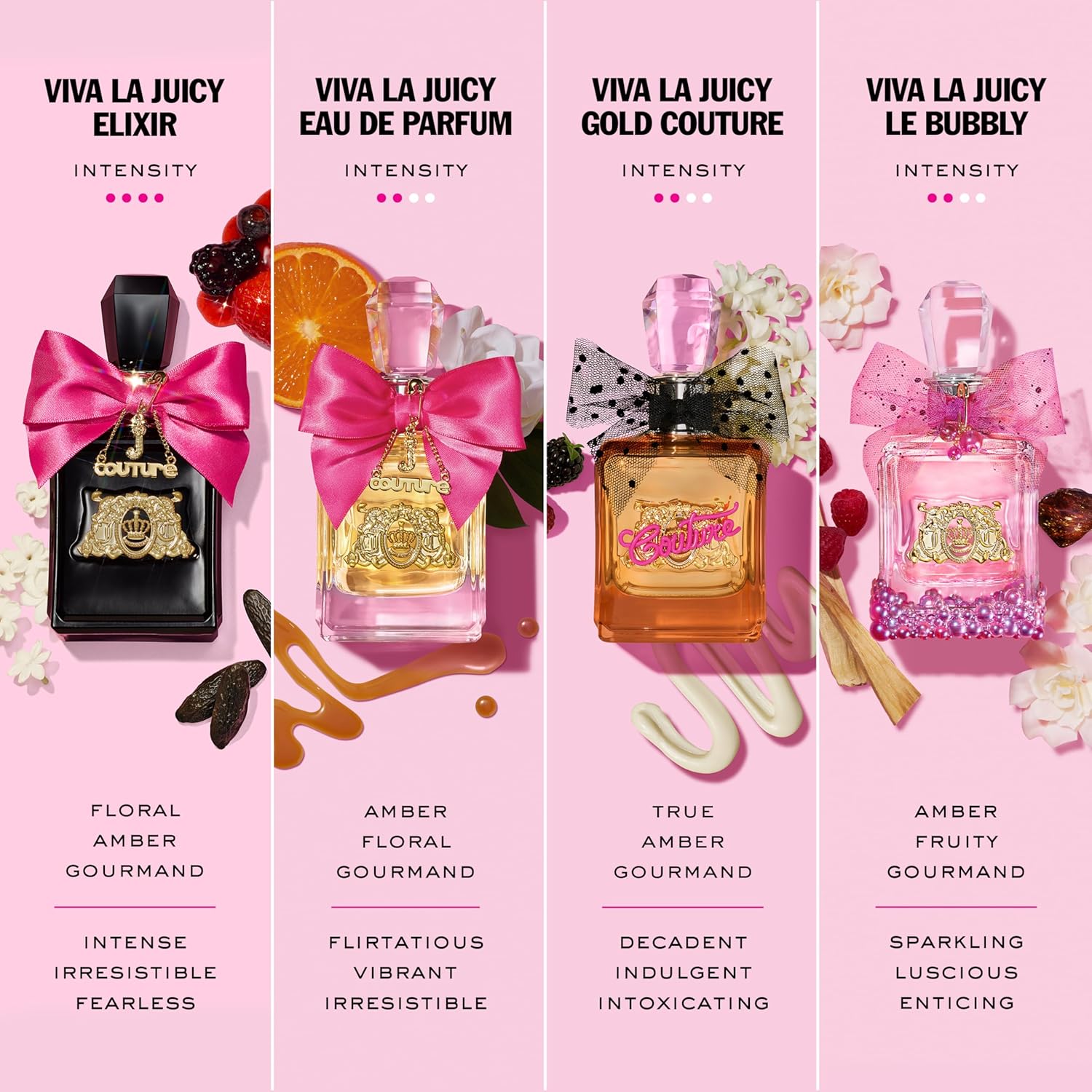 Juicy Couture Viva La Juicy Elixir Eau de Parfum Floral Amber Perfume 1.7 Oz