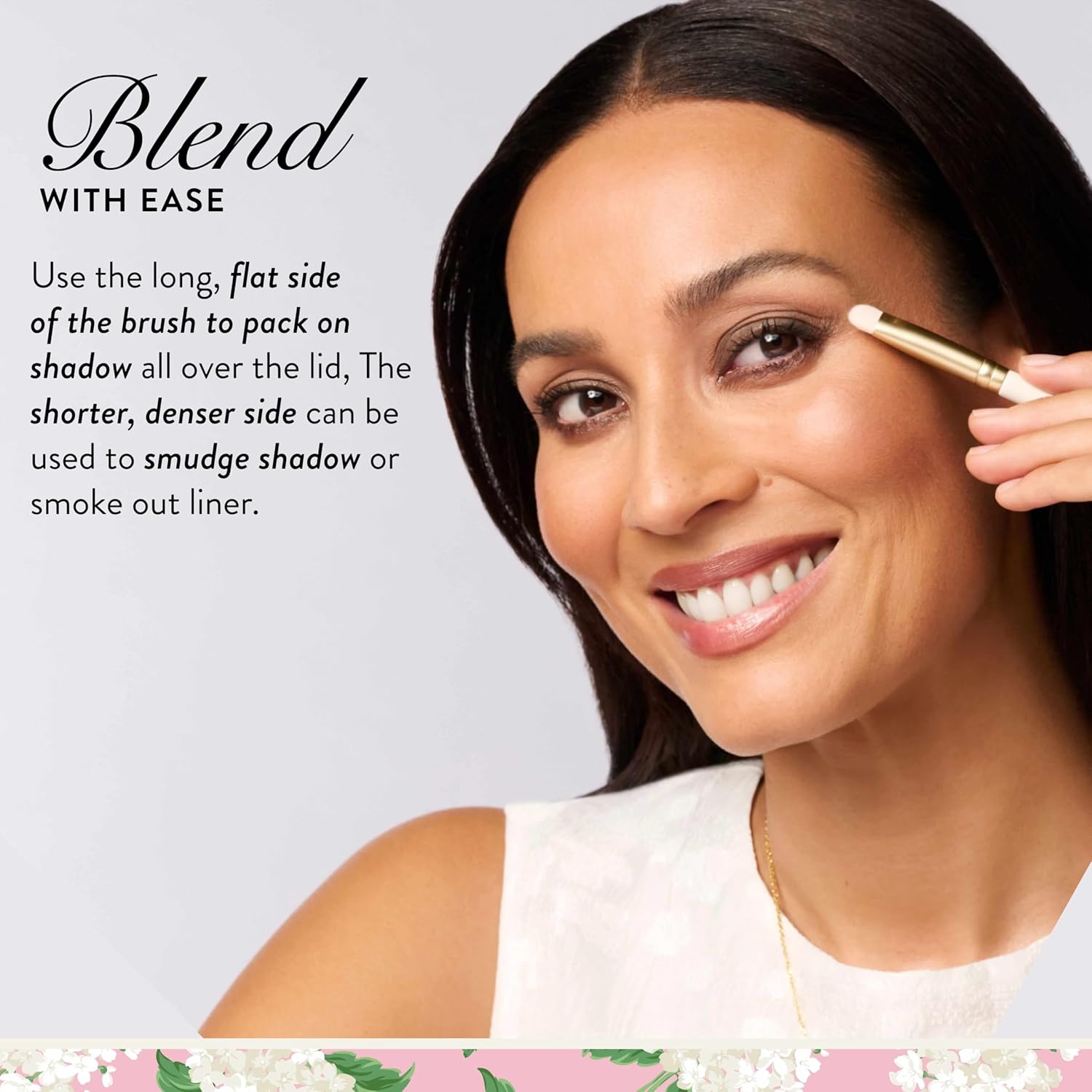 Laura Geller New York Dual-Ended Eyeshadow Brush Limited Edition Draper James Design