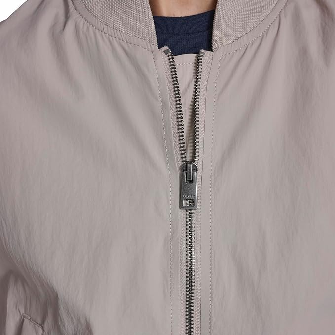 Levi's Gray Lightweight Zip-Up Bomber Jacket - Medium