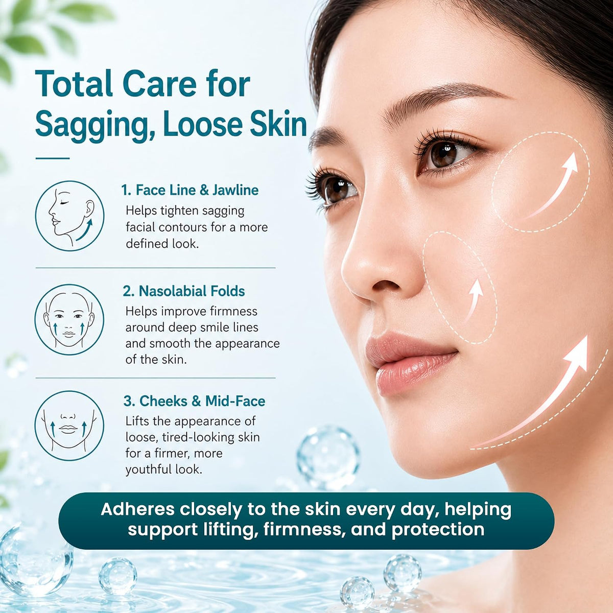zipiel Cica PDRN Lifting Film Serum care for jawline, smile lines and cheeks