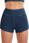 High Waisted Jean Gym Shorts
