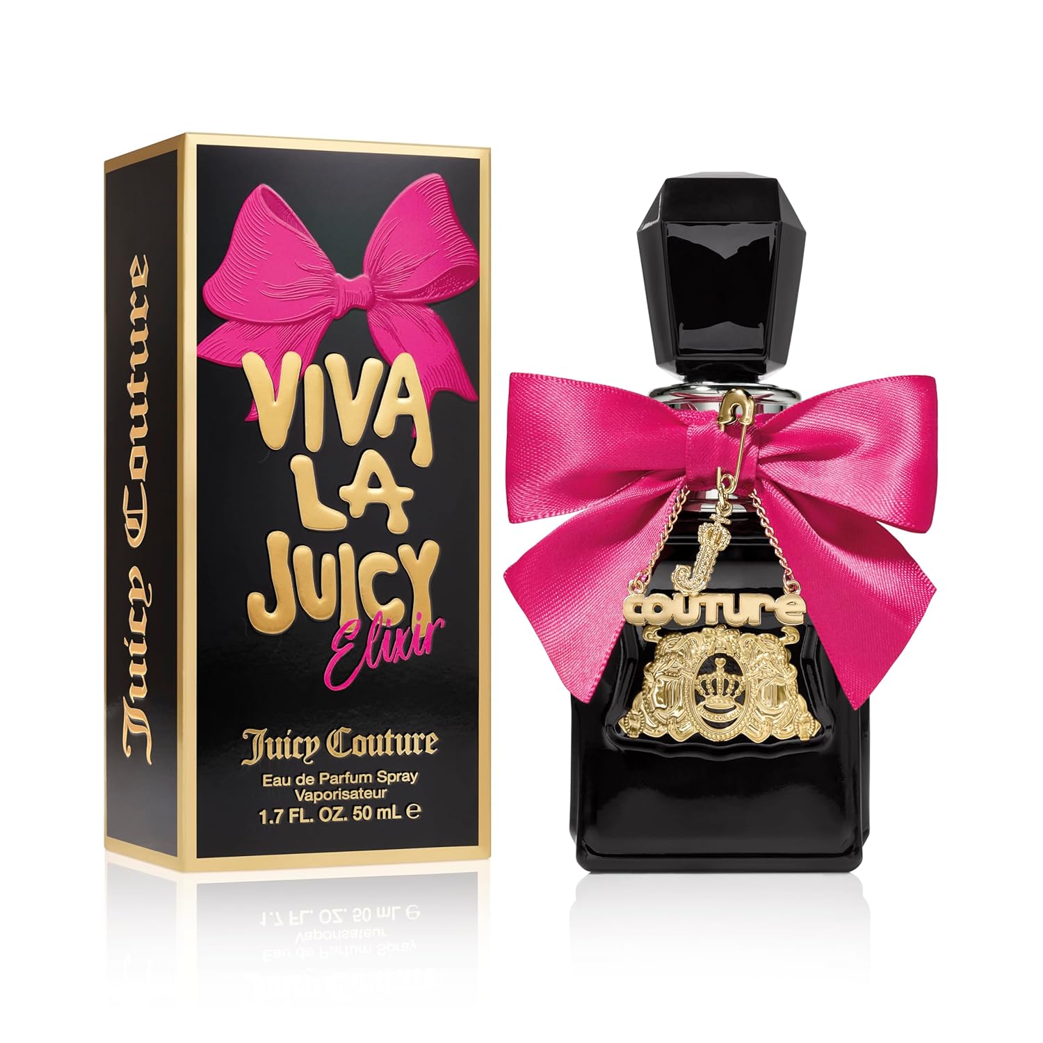 Juicy Couture Viva La Juicy Elixir Eau de Parfum Floral Amber Perfume 1.7 Oz