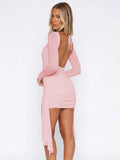 Arielle Open-Back Mini Dress