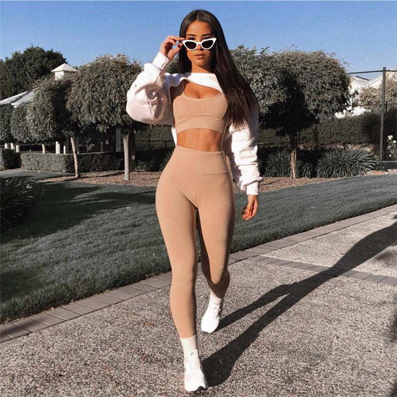 Cropped Long Sleeve Pullover Sweater Top - Gloss & Grit