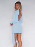 Arielle Open-Back Mini Dress