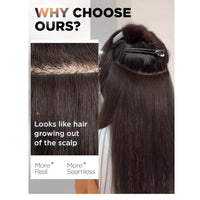 FANCEE 18” Butterfly Weft Human Hair Extensions – 100g Remy Hair (Brown)