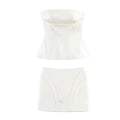 Ivory Corset Top & Mini Skirt Set