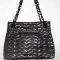 Betsey Johnson Metallic Quilted Heart Shoulder Bag - Gloss & Grit