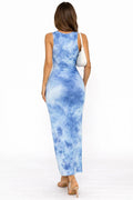 Women's Tie-Dye Bodycon Maxi Dress