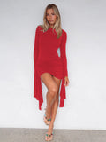 Arielle Open-Back Mini Dress