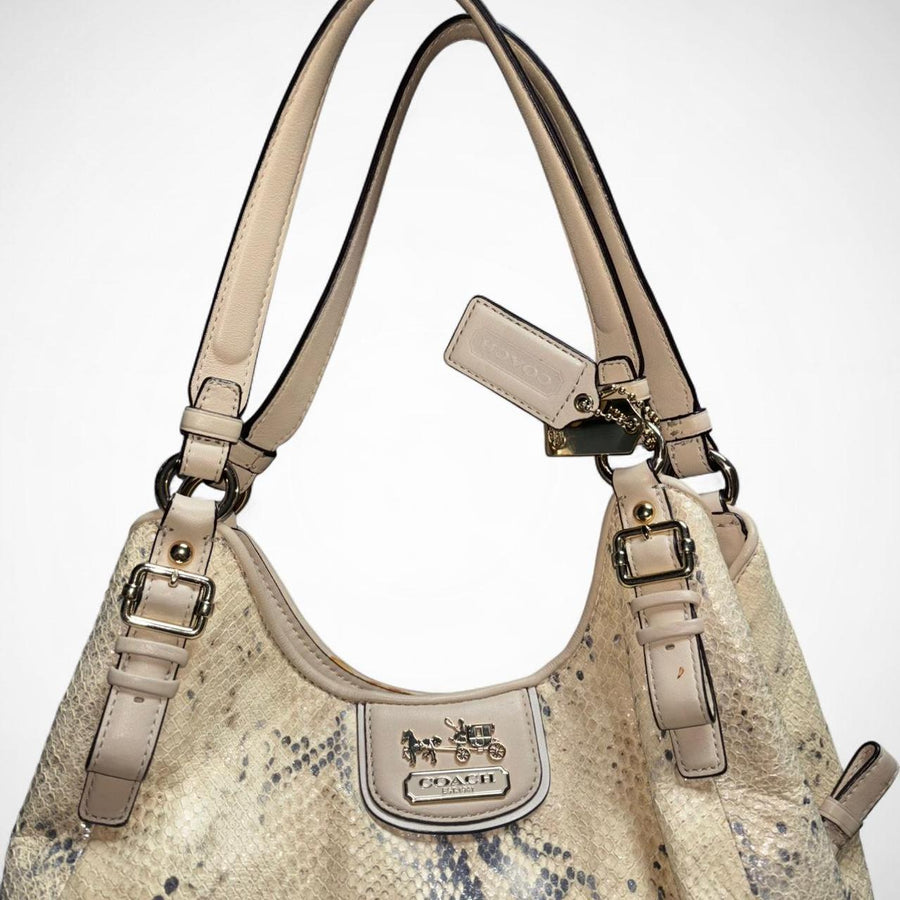 Coach Madison Maggie Python-Embossed Shoulder Bag – Style 18929 (Pre-owned)