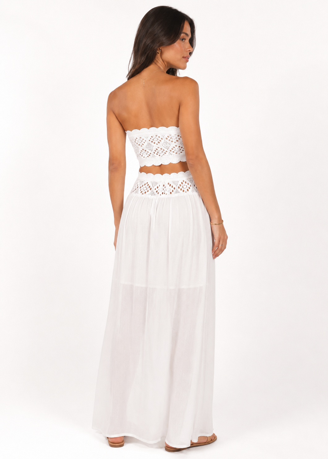 Crochet Top and Maxi Skirt Set