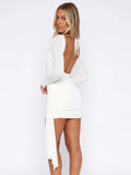 Arielle Open-Back Mini Dress